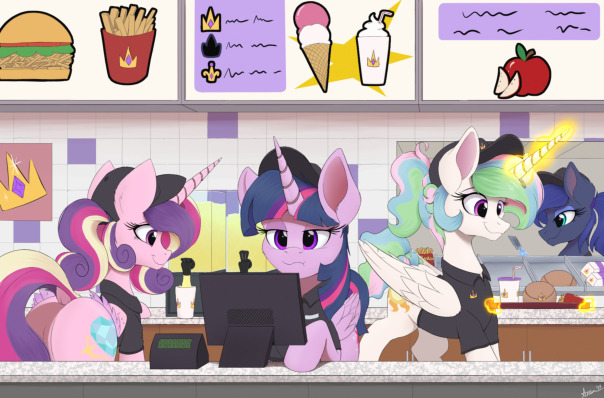 сурс: https://x.com/ArcaneThunder/status/1801374881512149356/photo/1
альтсурс 1: https://arcanethunder.tumblr.com/post/753209486327660544/when-the-princesses-invited-twilight-over-for-hay
альтсурс 2: https://derpibooru.org/images/3382762