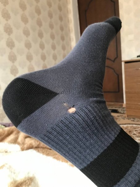 носок який мені подарили на др....