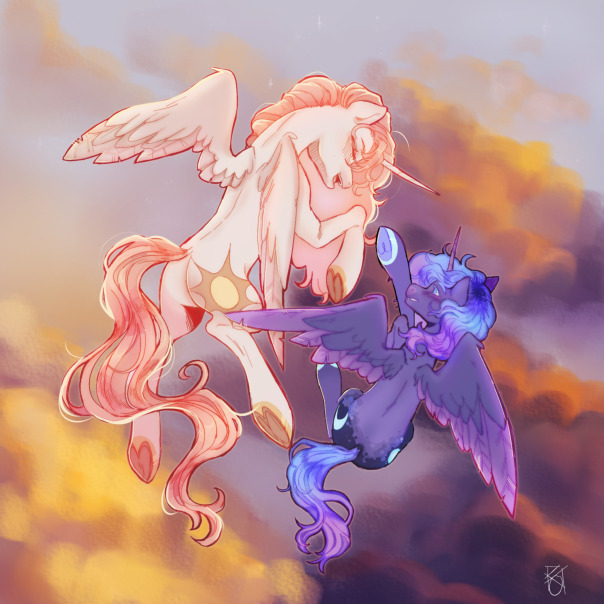 сурс: https://www.tumblr.com/ponyisle/782280137785966592/old-art-happier-times-for-daybreak-and-wish?source=share