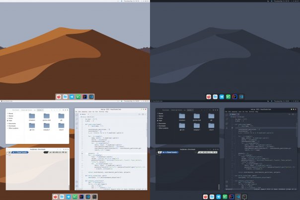 Когда хочешь Mac, но у тебя GNOME
С...