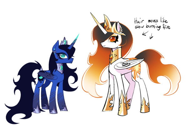 сурс: https://www.tumblr.com/horsemoment/779189880897044480/my-luna-and-celestia-redesigns-so-far-i-wanted?source=share