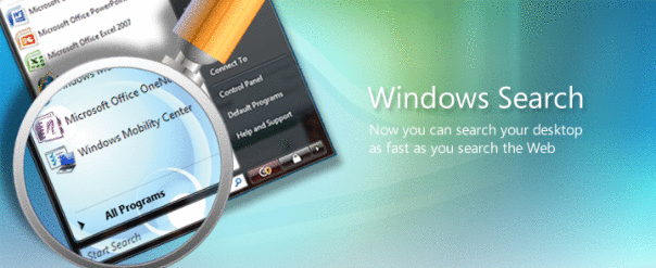 реклама Windows Desktop Search 3.01...