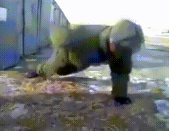 Man does pushup with 1 arm!