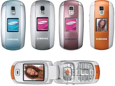 Все расцветки Samsung SGH-E530...