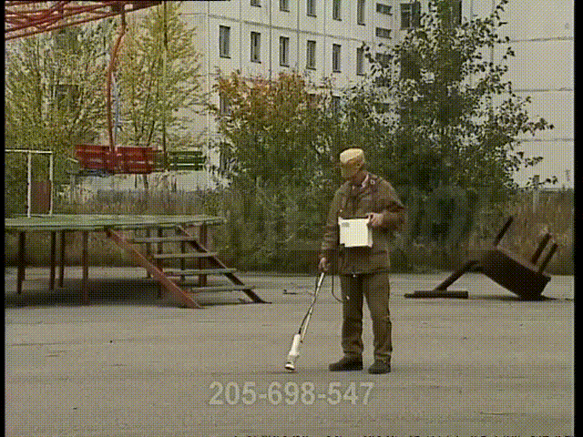 Дозиметристы в Припяти 21 сентября 1990 года