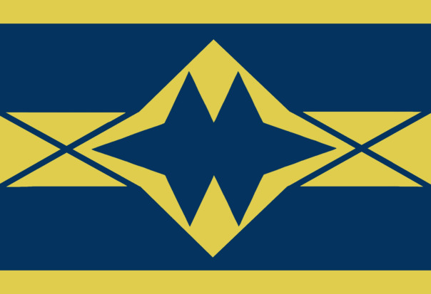 Флаг Аерогипта (до н.э.)

Центральный символ называется Церис, является символическим представлением независимого мира/страны, которую населяли аерогиптянцы. Он также символизирует участок земли с двумя горами, а внутренняя симметрия на нижней стороне представляет собой зеркальное отражение посреди спокойного моря. 

Золотисто-желтый цвет символизирует благородство и сдержанность аерогиптянцев. 

Синий фон представляет мир, в котором живут аерогиптянцы. Глубокое небо/пространство, которое останется нетронутым в их присутствии.