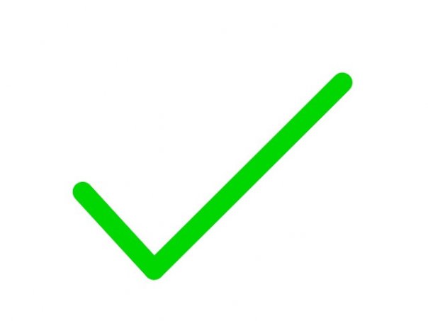 Вам выдали галочку)...