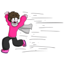 Это была попытка нарисовал рисунок во флеше (или уже анимейте, я не помню) чисто Brush кисточкой. Я так давно не делал