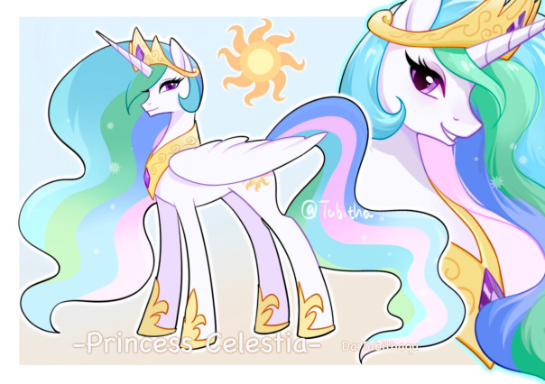 сурс: https://www.deviantart.com/tabithaqu/art/Princess-Celestia-1069423588
альтернативный сурс: https://derpibooru.org/images/3393175